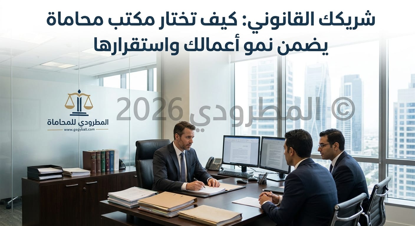 شريكك القانوني: كيف تختار مكتب محاماة يضمن نمو أعمالك واستقرارها