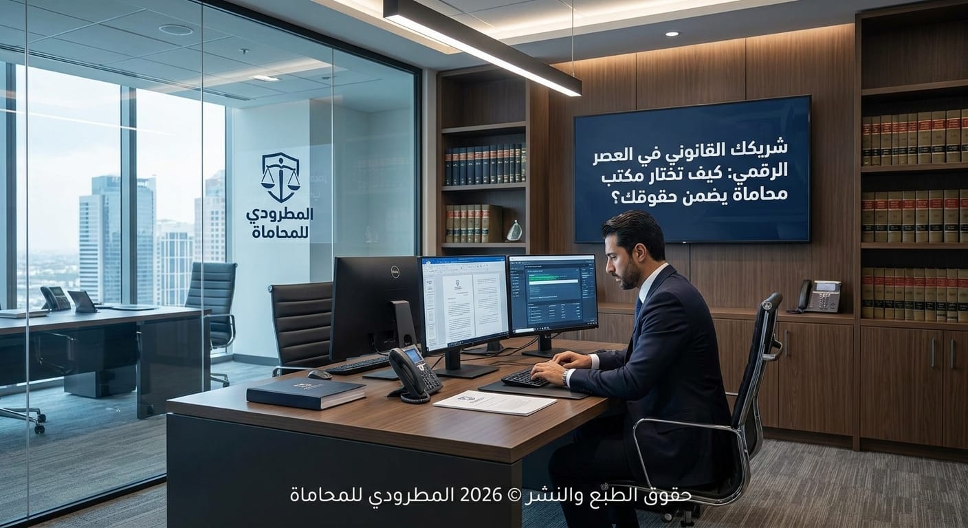 شريكك القانوني في العصر الرقمي: كيف تختار مكتب محاماة يضمن حقوقك؟ 10 شريكك القانوني في العصر الرقمي: كيف تختار مكتب محاماة يضمن حقوقك؟